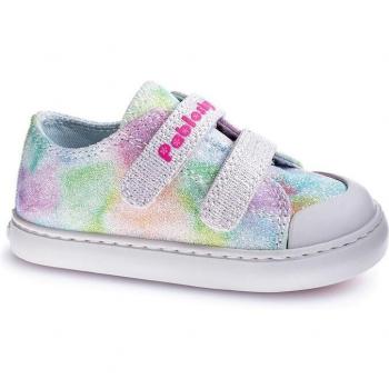Zapatillas de lona Pablosky plateadas para niña