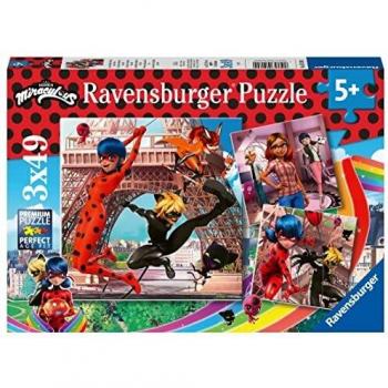 Ravensburger Puzzle 3x49 Piezas Ladybug Miraculous