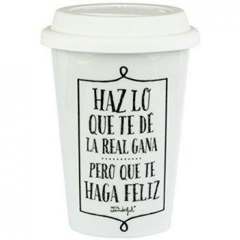 Mr. Wonderful WOM02401 - Taza take away  Haz lo que te dé la real gana