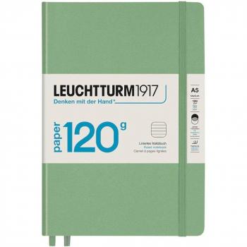 Cuaderno Leuchtturm1917 A5 120g Tapa Dura 203 Páginas Numeradas Color Salvia - Rayado