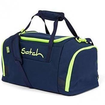 Satch Toxic Yellow Duffle Bag with 25L Capacity, Waterproof Compartment, and Padded Shoulder Straps