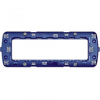 Soporte BTicino Living Light 7 Módulos Azul