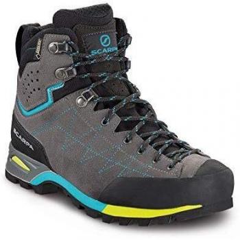 Zapatillas de trekking Scarpa Zodiac Plus GTX para mujer - impermeables y robustas, color gris, talla 38.5
