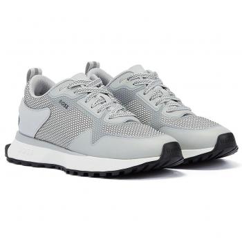 BOSS Jonah White Mesh Running Sneakers for Men Size 45