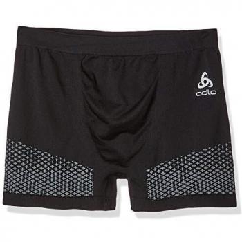 Odlo Essentials Warm Calzoncillo Hombre, Hombre, Essentials Warm, Black - Odlo Concrete Grey, Small