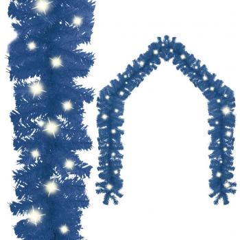 Guirnalda Artificial de Navidad con Luces LED Azul 5 m