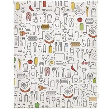 Sleepens Storalia - Estor Digital Cocina Art Print - Colores - 120x250 cm