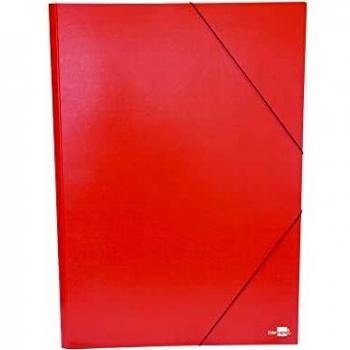 CARPETA PLANOS LIDERPAPEL A2 CARTÓN GOFRADO Nº 12 ROJA