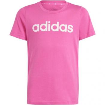 Camiseta de Manga Corta Adidas Linear para Chicas en color Rosa
