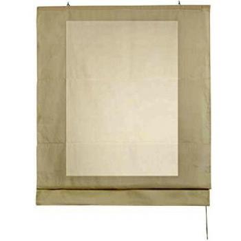 Estores Basic 20011 Estor Plegable Sin Varillas, Tela, Crudo, 75x175 cm