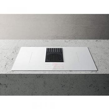 Placa de inducción con campana N° 4 fuegos, ancho 83 cm color negro, NIKOLATESLA LIBRA BL/F/83