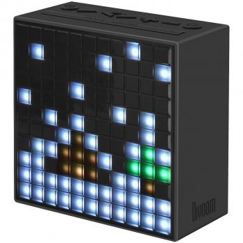 Divoom Timbox-Black - Altavoz con Bluetooth programable, Color Negro