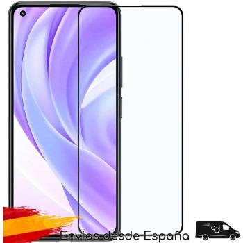Protector de Pantalla para Xiaomi Mi 11 Lite 5G Cristal Templado con Marco Negro, Dureza 9H, Cobertura Completa 9D, Resistente a Golpes y Arañazos