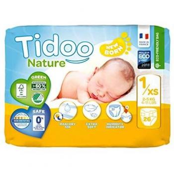 Tidoo 503785 - Eco fralda, 1xs, 2 5 kg, newborn, unisex