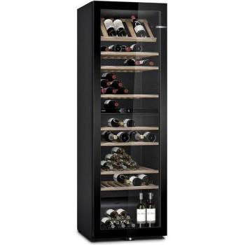 Bosch Serie 6 KWK36ABGA Vinoteca Independiente de 186x60x61cm con Capacidad para 199 Botellas, Puerta de Cristal, Color Negro y 10 Baldas