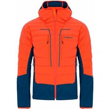 Trangoworld Beraldi Chaqueta, Hombre, Naranja/Azul Oscuro, S
