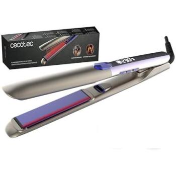 Plancha de Pelo Infrarrojos y Placas Vibratorias Cecotec Lisse i-Twerk Pro Elite - Cerámica y Turmalina, 160-260ºC, Tecnología Iónica, Calentamiento Rápido
