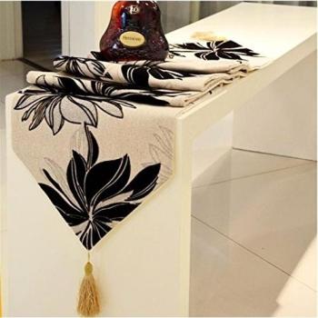Lino seda orquídea Lujo minimalista moderno la?ischen estilo alta calidad plástico tischl?Orilla westliche Mode Toalla de mesa de café Manteles