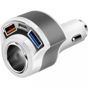 Cargador Rápido Mini USB Tipo C para Coche QC 3.0 para iPhone, Samsung y Xiaomi