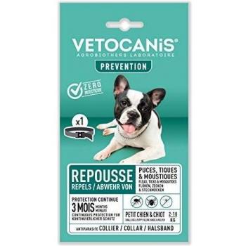 Vétocanis - Collar antiparasitario para Perro pequeño