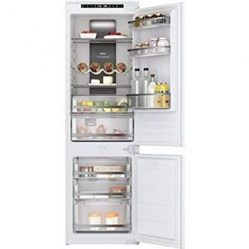 Haier HBB 177 TNF - Frigorífico Combi Integrable, Display Digital Interno, Cajón My Zone y Green Box, 1 Botellero, Puerta reversible, Ancho 54cm, 241L, Iluminación LED, Total No Frost, Clase F, Blanco