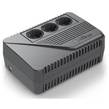 SAI Riello iPLUG SE 600VA 360W UPS con 3 Tomas Schuko, Tamaño Compacto y Reinicio Automático