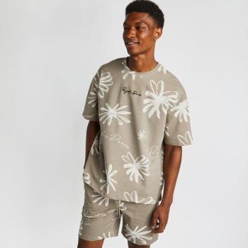 Project X Paris Signature Floral T-Shirt - Beige - Size L