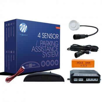 M-Tech CP5W Sensor de aparcamiento CP5 LED con Conectores, Blanco