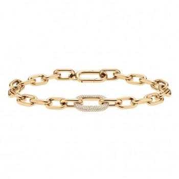 Pulsera Daniel Wellington Carbine Cristal 185mm Oro Rosa
