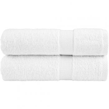 Toallas de ducha SOLUND 2 piezas blanco 70x140 cm 600gsm