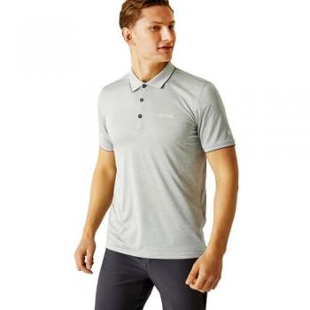 Regatta Men's Remex II Quick-Dry Jersey Polo Shirt - Silver Grey, Size 3XL