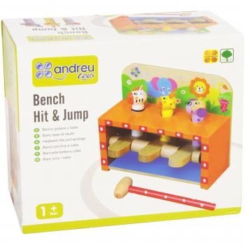 Andreu Toys - Banco golpea y Salta, de Madera