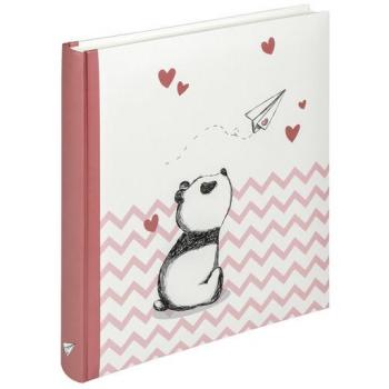 Álbum de bebé Little Panda, Azul con diseño de osito y estampado suave