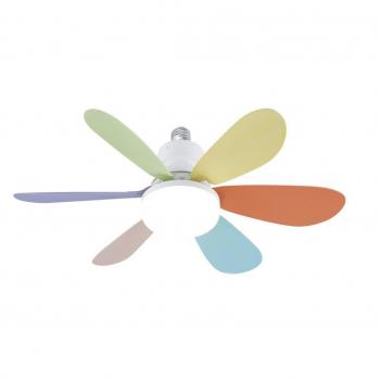 Ventilador de techo LED Nikiya 18W 2000Lm CCT Multicolor E27