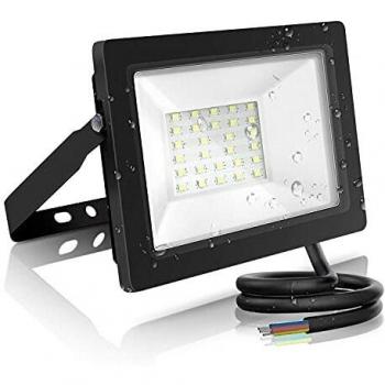 Aigostar Foco Led Exterior 20w,1800LM Foco Proyector Led,IP65 Impermeable Luz de Seguridad,Blanco Frío 6400K Floodlight Led, para Jardín, Patio,Garaje, etc.