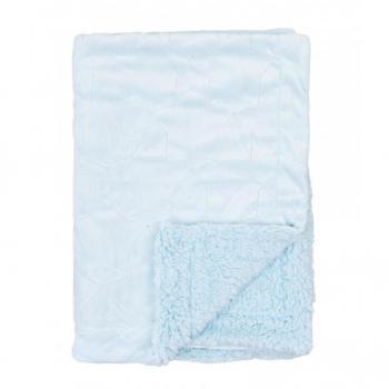 Pirulos Manta Bordada Star Azul - Suave y Cálida para un Descanso Placentero