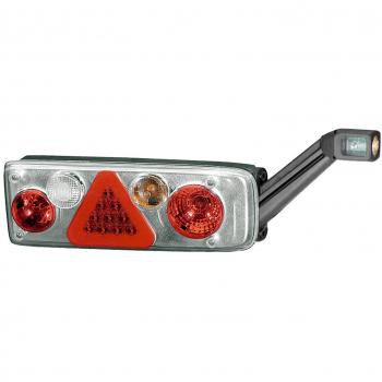 HELLA 2VP 340 940-111 Piloto posterior - EasyConn II Hybrid - Híbrida - 24V - montaje exterior/atornillado - Color de tulipa: transparente - Conector: 7-pol