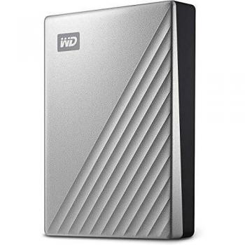 WD 5 TB My Passport Ultra for Mac Portable Hard Drive - Time Machine Ready with Password Protection, Silver