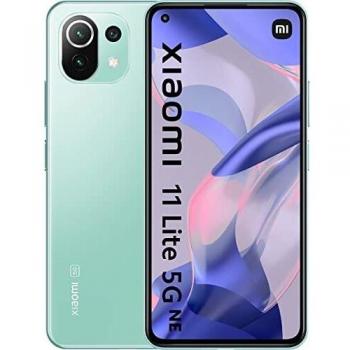 Xiaomi 11 Lite 5G NE - Smartphone con pantalla de 6.55 pulgadas, DotDisplay AMOLED FHD+ de 90 Hz, 8 + 128 GB, Qualcomm Snapdragon 778G, Triple cámara de 64 MP+8 MP+5 MP, Verde menta