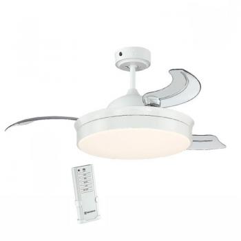 Ventilador de Techo Westinghouse Tori 73043 Blanco con luz LED, diámetro de 105 cm