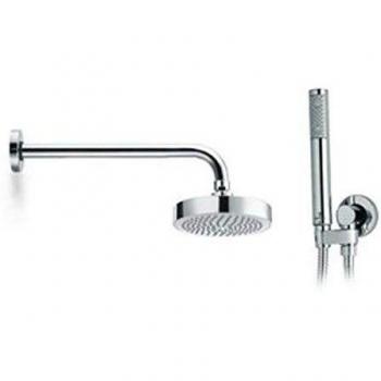 Cabezal de Ducha Bossini Shower Concept H19166G C54001C Cromo con Soporte Girevole y Kit Duplex Zen