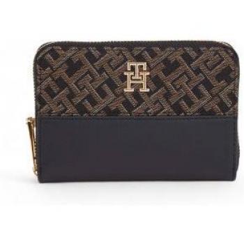 Tommy Hilfiger Women's Black Jacquard Wallet with Label Application