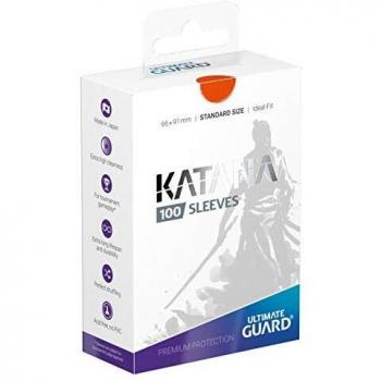 Ultimate Guard- Fundas para Tarjetas, Color Naranja
