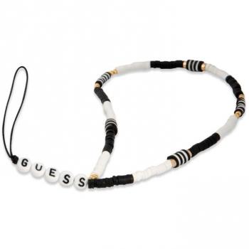 Correa para Teléfono Guess Heishi Beads Negro y Blanco