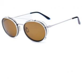 Vuarnet Men's Clip-On Glasses Frame VL18080002-SUNCLIP Grey Ø 54 mm