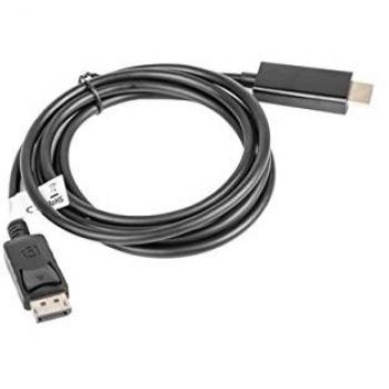 LANBERG CABLE DISPLAYPORT MACHO A HDMI MACHO CA-DPHD-10CC-0018-BK MAXIMA RESOLUCION 1080P 1.8 METROS