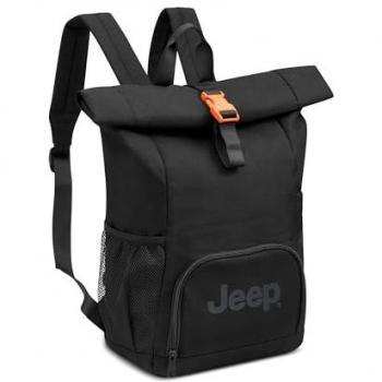 Mochila Rolltop Delsey Paris x JEEP 22L Negra Pura