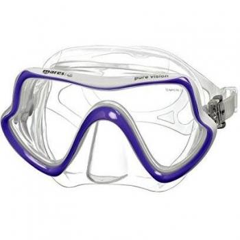 Mares Pure Vision - Gafas de Buceo Unisex, Color Lila/Blanco, Talla Bx