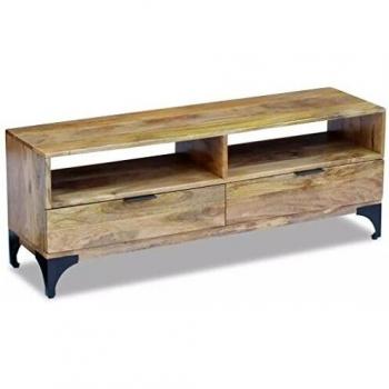 vidaXL vidaXL TV Stand Shelf Cabinet Sideboard Console Table Mango Wood 120x35x45 cm