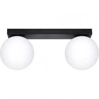 Plafón LED Sollux para Dormitorio y Salón, Plafón Moderno para Pasillo, 50-60Hz ~220-230V G9 2x12W Negro